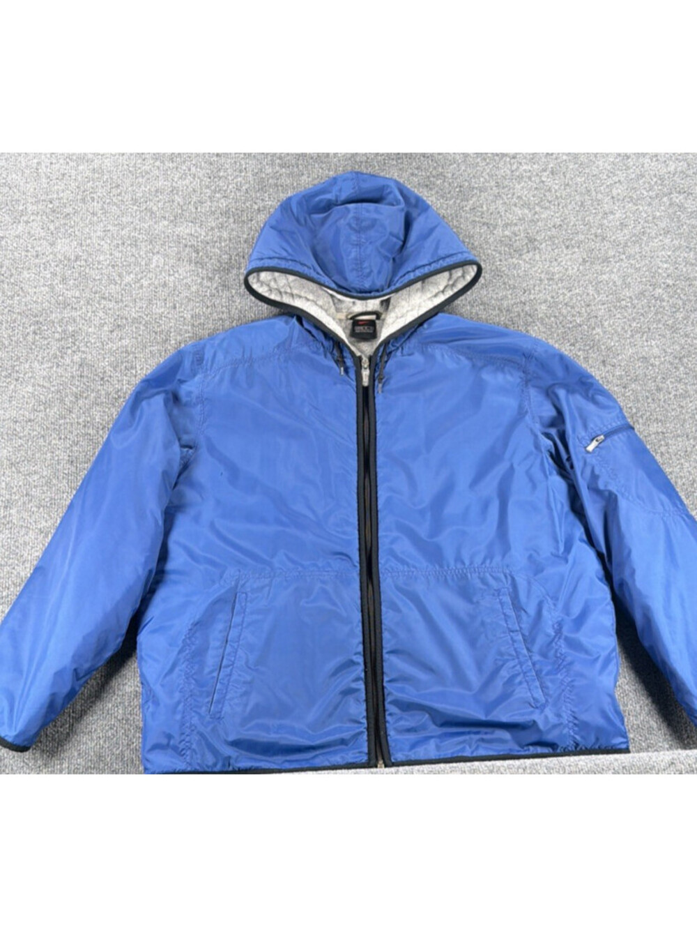 Vintage Nike Zip Up Hooded Jacket with Quilted Inside-Size L (12/14)